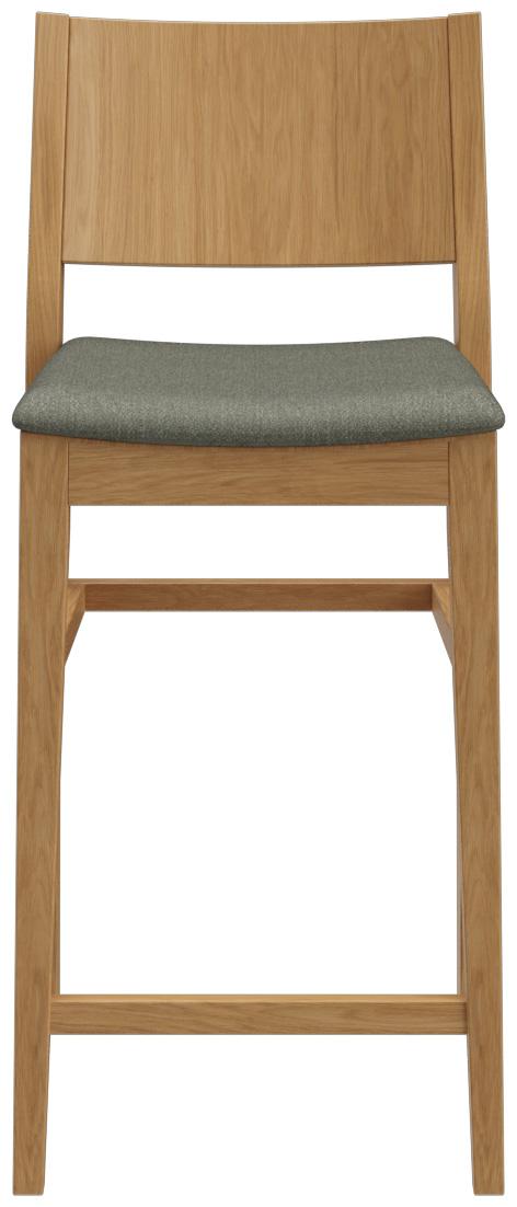 Abbildung halbhoher Hocker Quin Vorderansicht