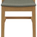 Abbildung halbhoher Hocker Quin Vorderansicht