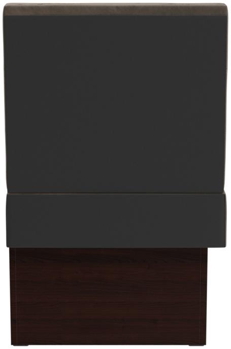 Abbildung Left-hand end element 60 cm Ripple Rückansicht