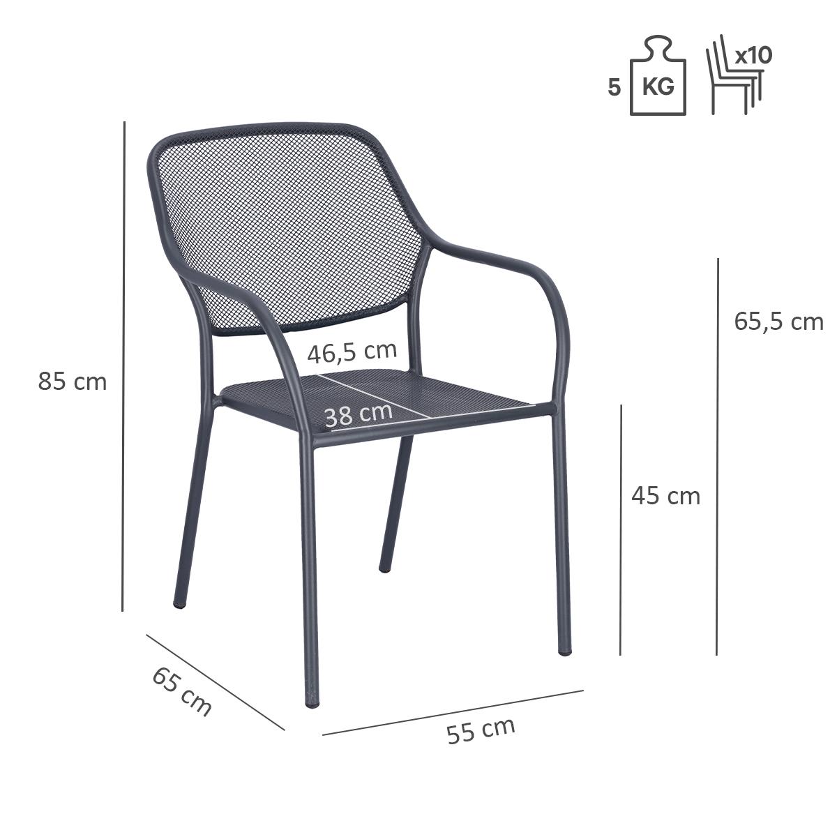 Abbildung Chaise à accoudoirs Hektor