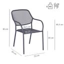 Abbildung Chaise à accoudoirs Hektor