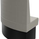 Abbildung Abschlusselement rechts rund Felipa Schrägansicht