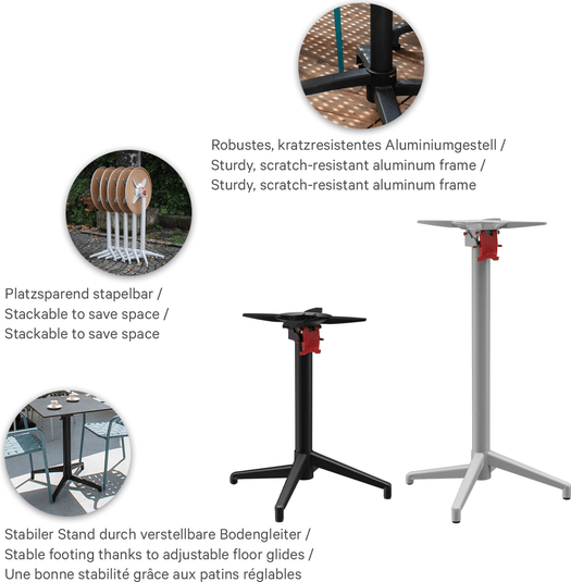 Stehtisch Sven 68 cm (Durchmesser) - outdoor - 101IBG
