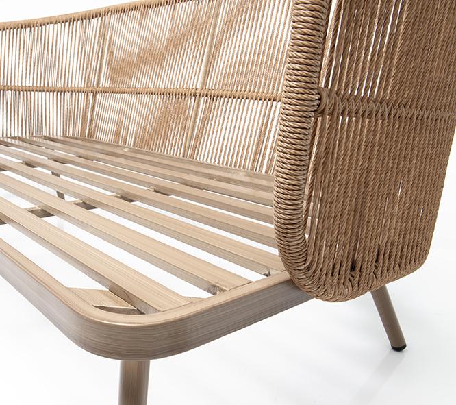 Abbildung 2-Sitzer-Element Sanaia Detailansicht