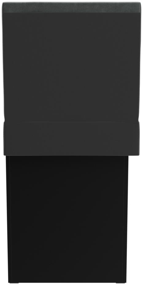 Abbildung Left-hand end element 60 cm Ripple Rückansicht