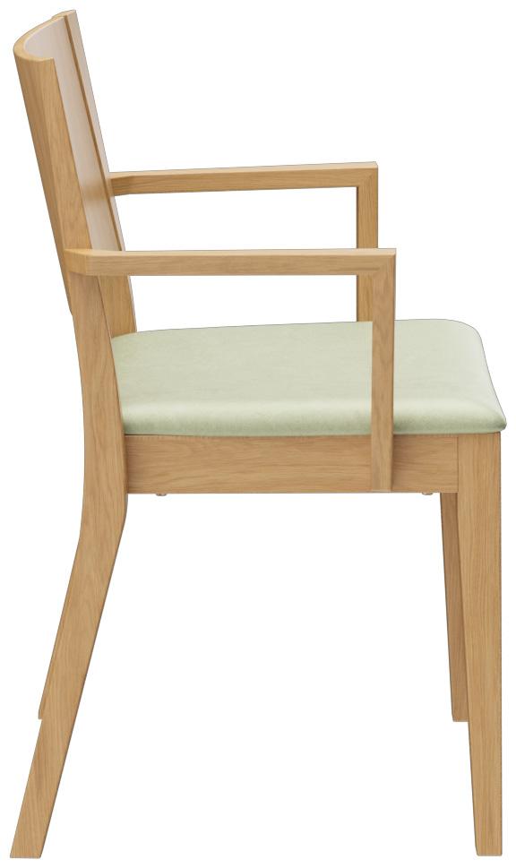 Abbildung Armlehnstuhl Quin Seitenansicht