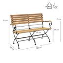 Abbildung 2-Sitzer-Armlehnbank Valentin