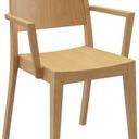 Abbildung Chaise à accoudoirs Quin Schrägansicht
