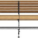 Abbildung 2-Sitzer-Armlehnbank Valentin Rückansicht