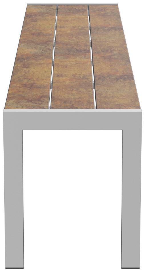 Abbildung 3-Sitzer-Bank Torger Seitenansicht