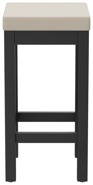 Abbildung halbhoher Hocker Delu Seitenansicht