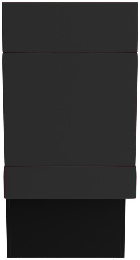 Abbildung Left-hand end element 60 cm Anett Rückansicht