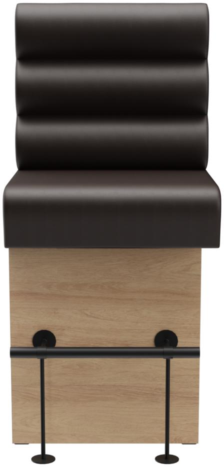 Abbildung Right end element 60 cm Ripple Vorderansicht