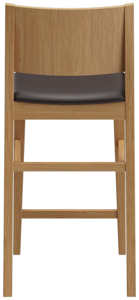 Abbildung halbhoher Hocker Quin Rückansicht