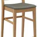 Abbildung halbhoher Hocker Quin Schrägansicht