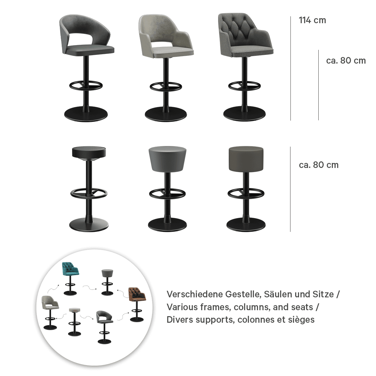 Abbildung bar stool Modular S