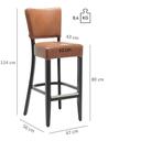 Abbildung Tabouret de bar Damara