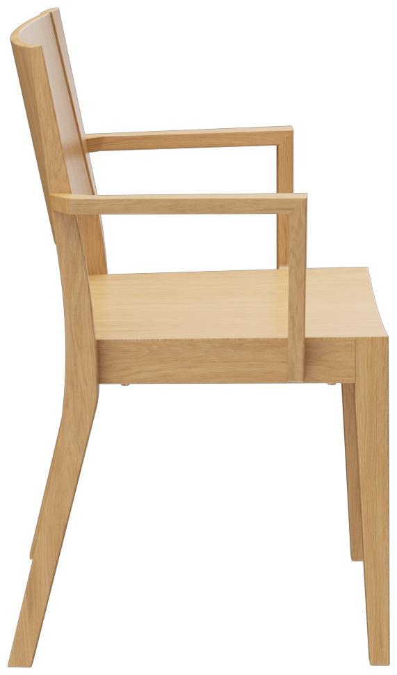 Abbildung Chaise à accoudoirs Quin Seitenansicht