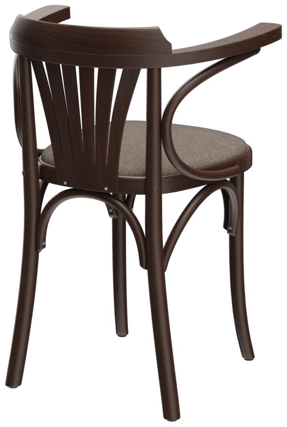 Abbildung Chaise à accoudoirs Greta Schrägansicht