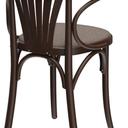 Abbildung Chaise à accoudoirs Greta Schrägansicht