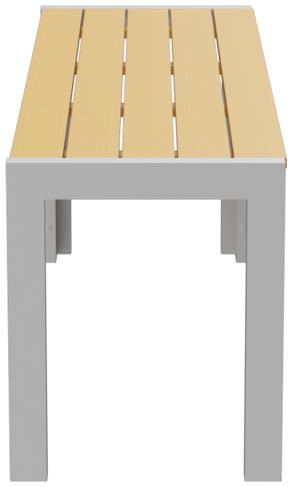 Abbildung 2-seater bench Risa Seitenansicht