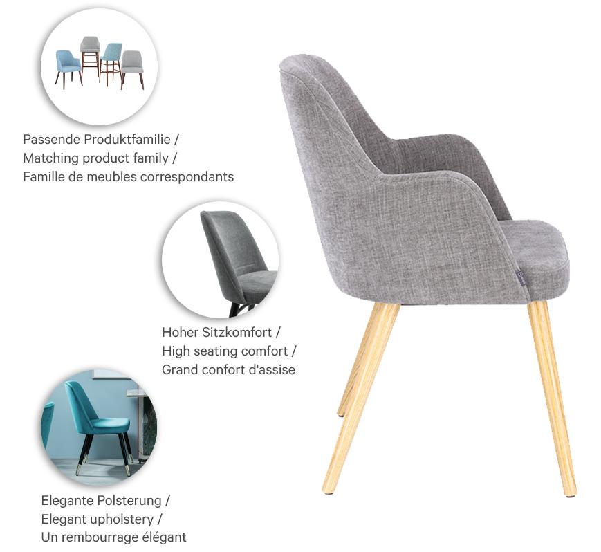 Abbildung Chaise à accoudoirs Hada