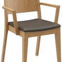Abbildung Chaise à accoudoirs Quin Schrägansicht