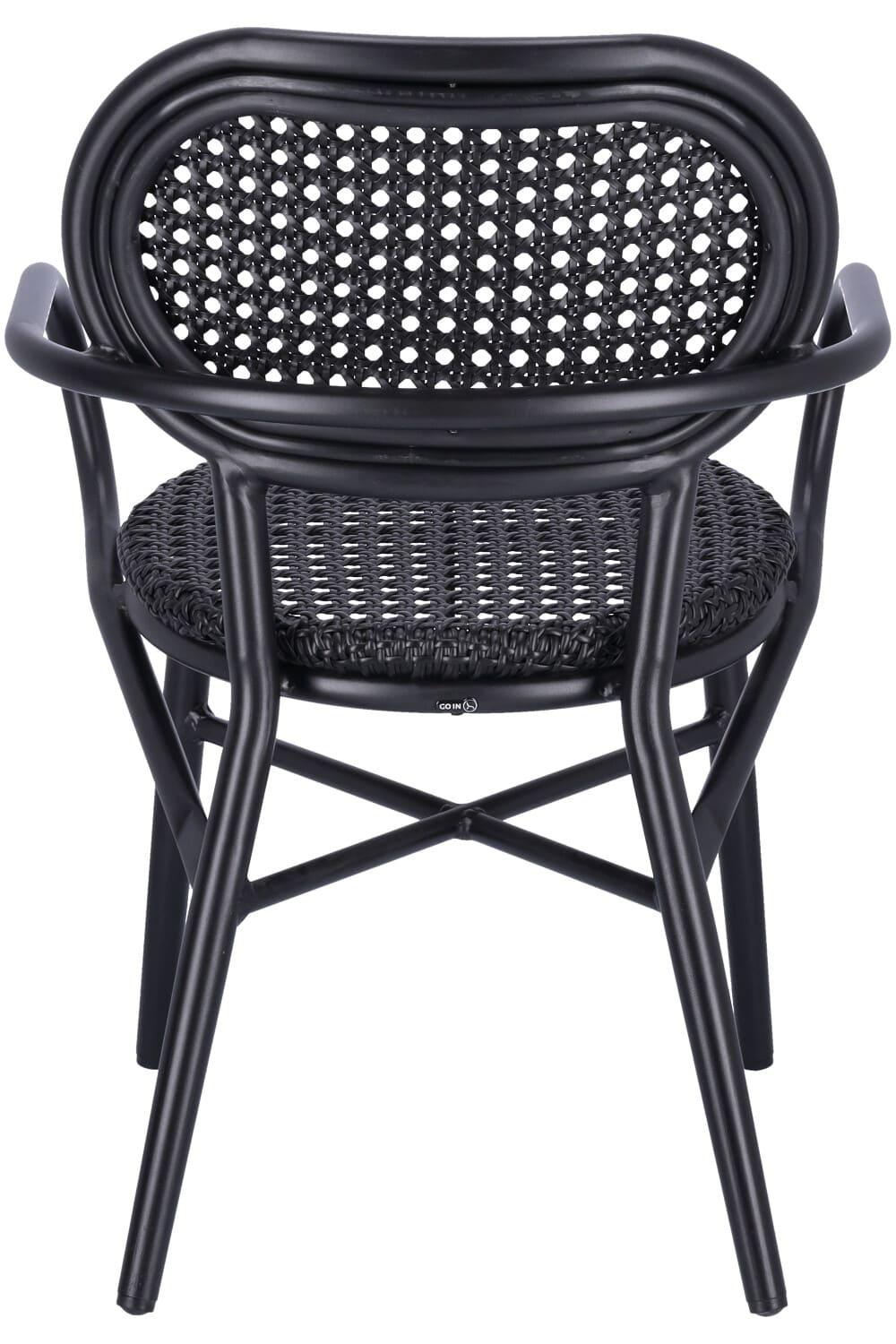 Abbildung Chaise à accoudoirs Madalina Rückansicht