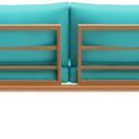 Abbildung 2-Sitzer-Element Lorcan Rückansicht