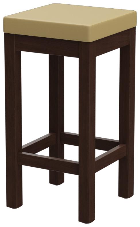 Abbildung halbhoher Hocker Delu Schrägansicht