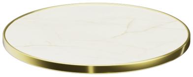 Abbildung Tischplatte Easy Gold Vorderansicht