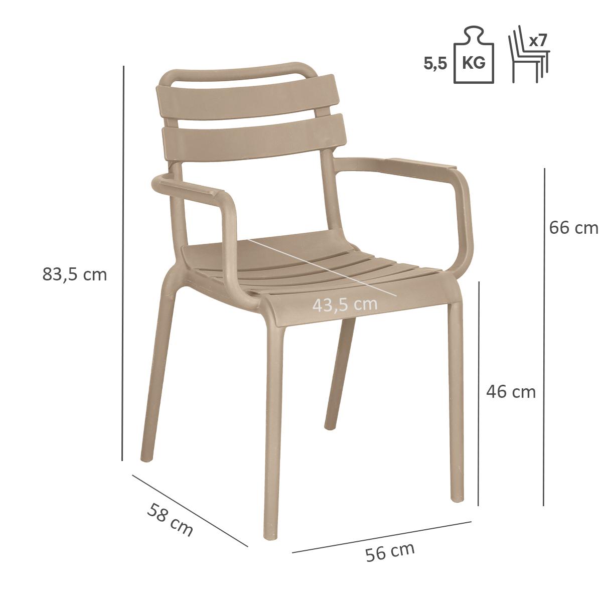 Abbildung Chaise à accoudoirs Estela