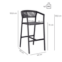Abbildung Tabouret de bar Malida