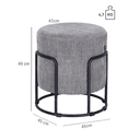 Abbildung tabouret Doria M