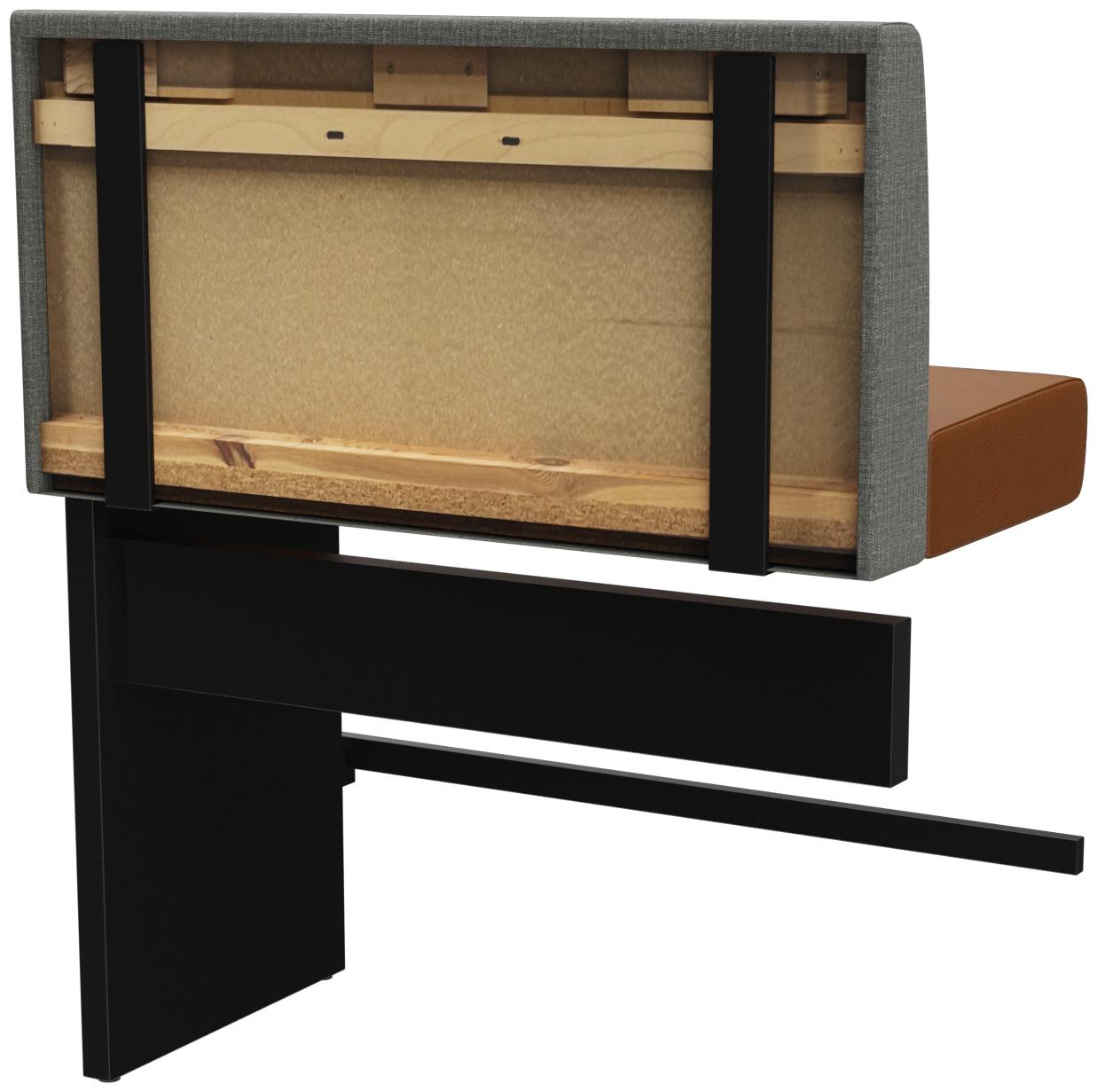 Abbildung Anbau-/Abschlusselement 100 cm H-Line Schrägansicht