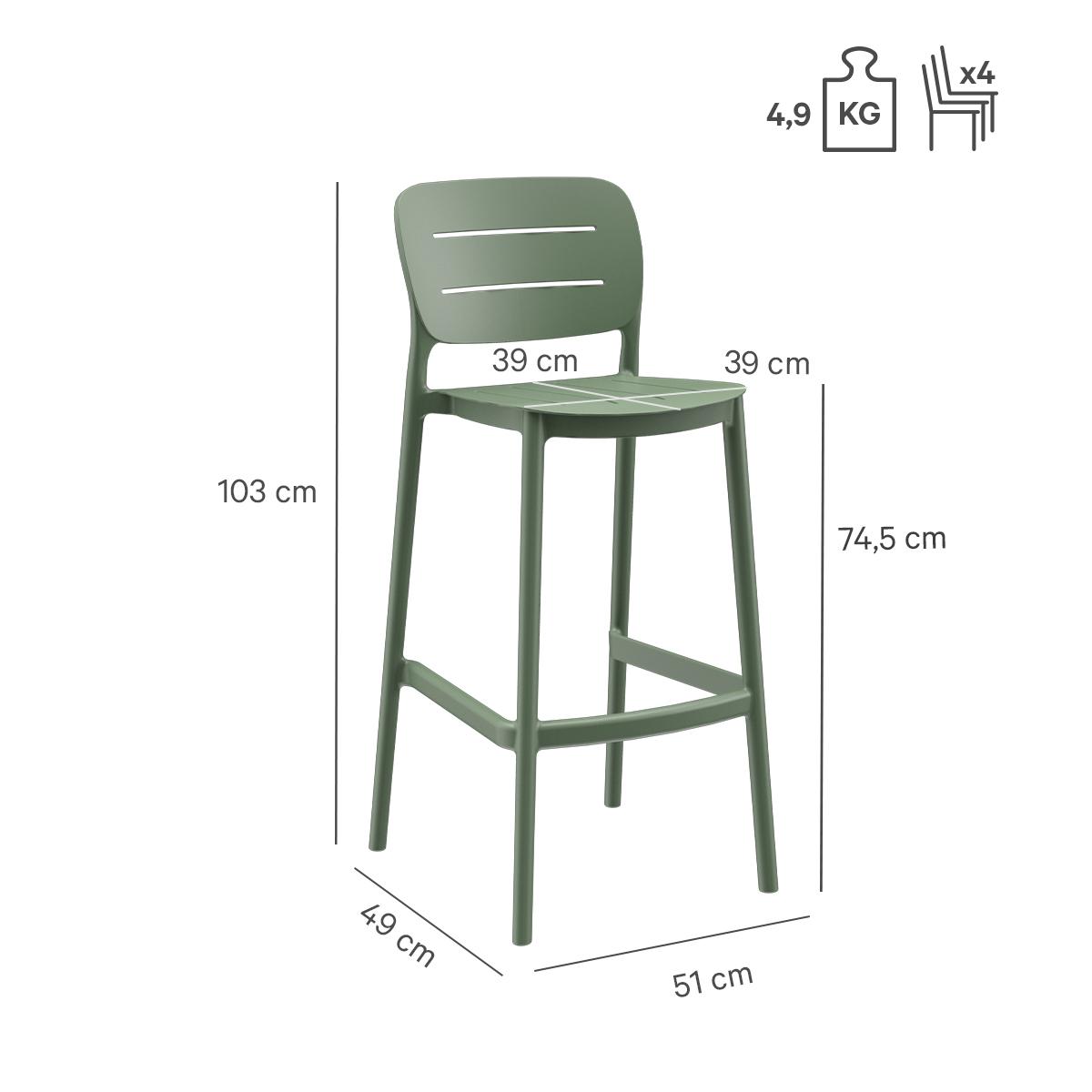 Abbildung Tabouret de bar Elira