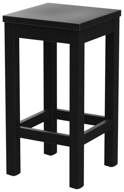 Abbildung halbhoher Hocker Delu Schrägansicht