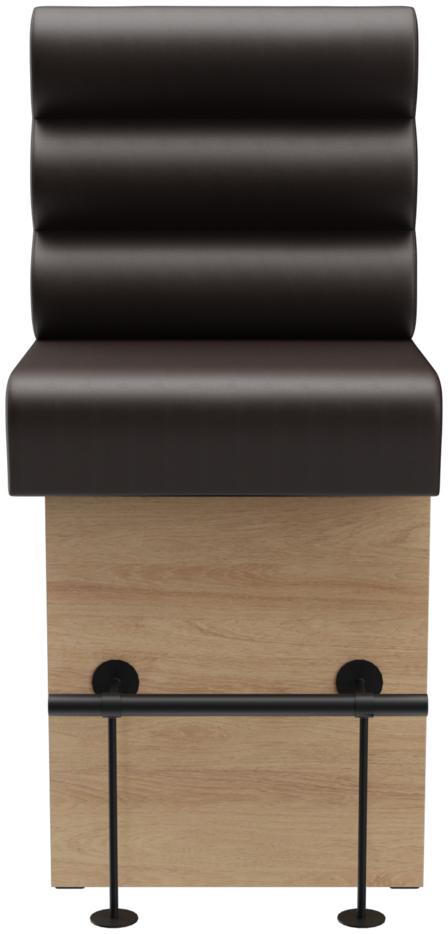 Abbildung Left-hand end element 60 cm Ripple Vorderansicht