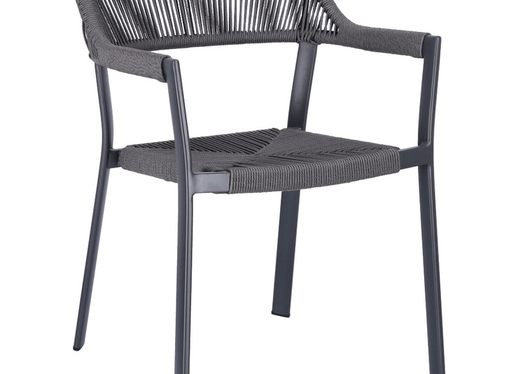 Abbildung Chaise à accoudoirs Milora Schrägansicht