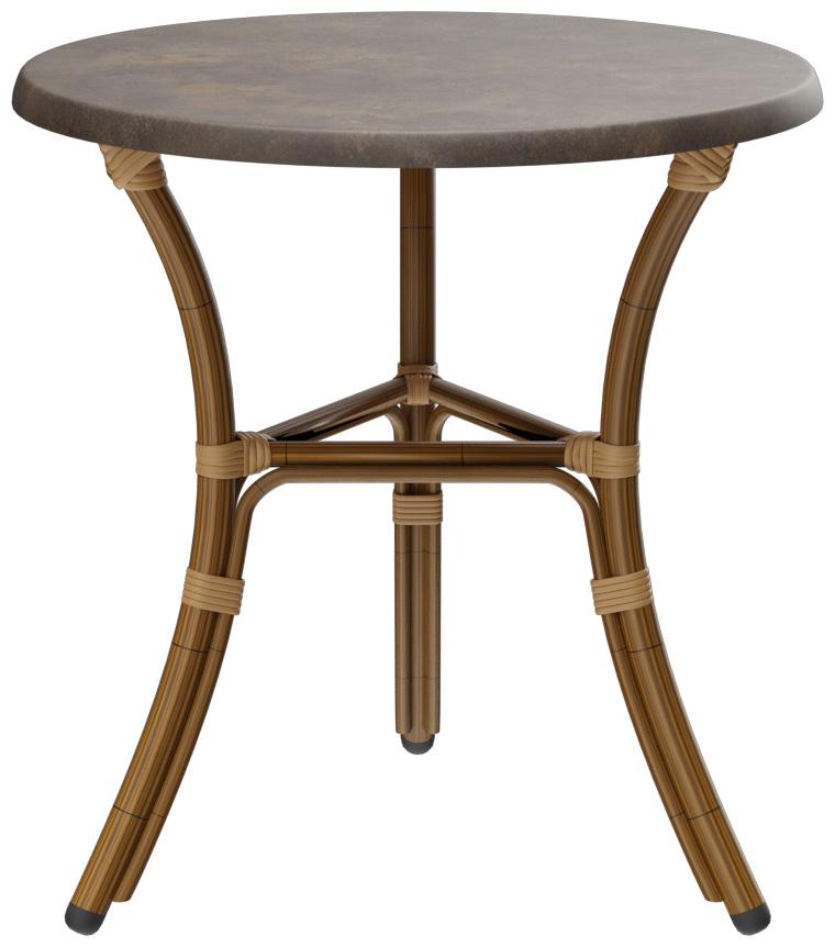 Abbildung Table à manger Marysol Seitenansicht