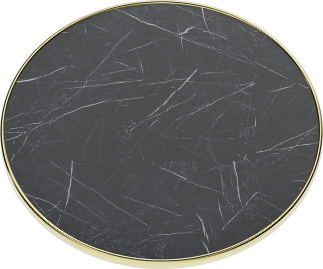 Abbildung Plateau de table Easy Gold Halla Schrägansicht