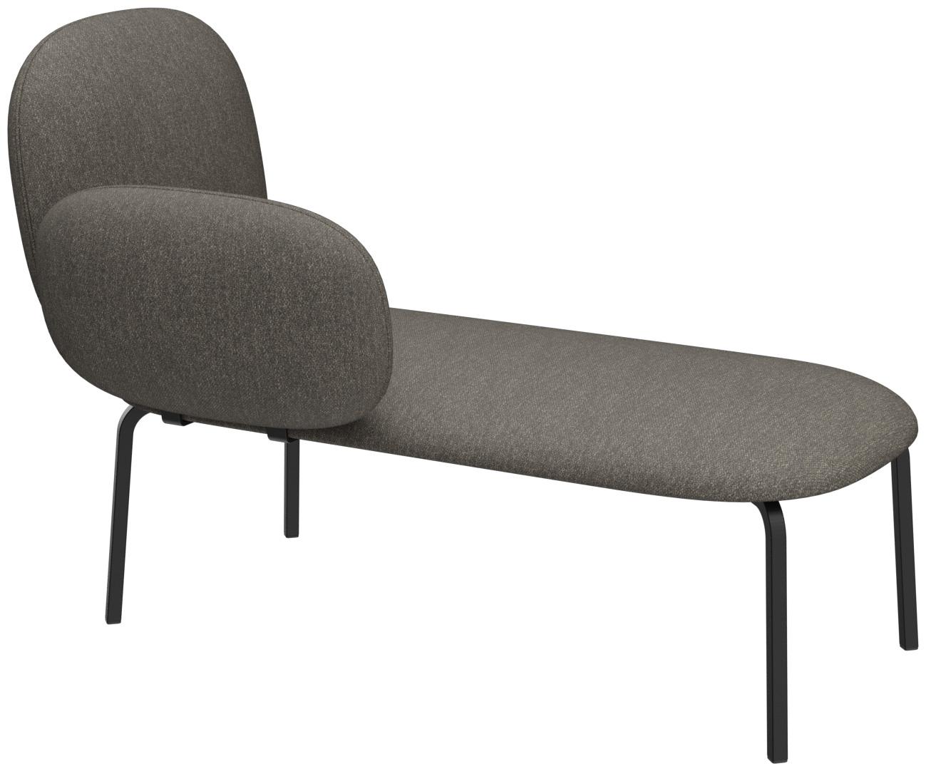 Abbildung Chaise longue rechts Liberty Schrägansicht