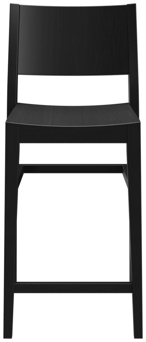 Abbildung halbhoher Hocker Quin Vorderansicht