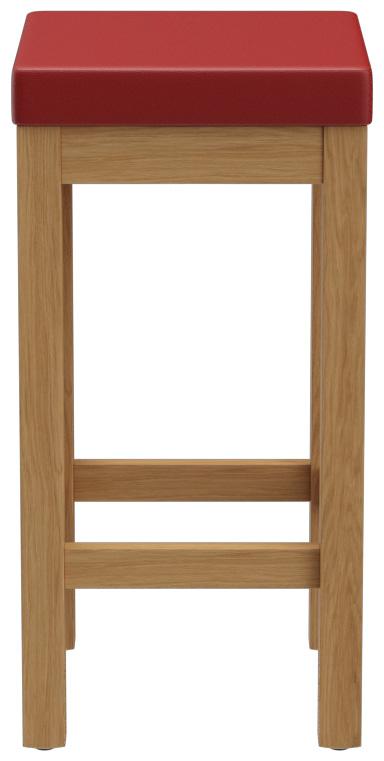 Abbildung halbhoher Hocker Delu Vorderansicht