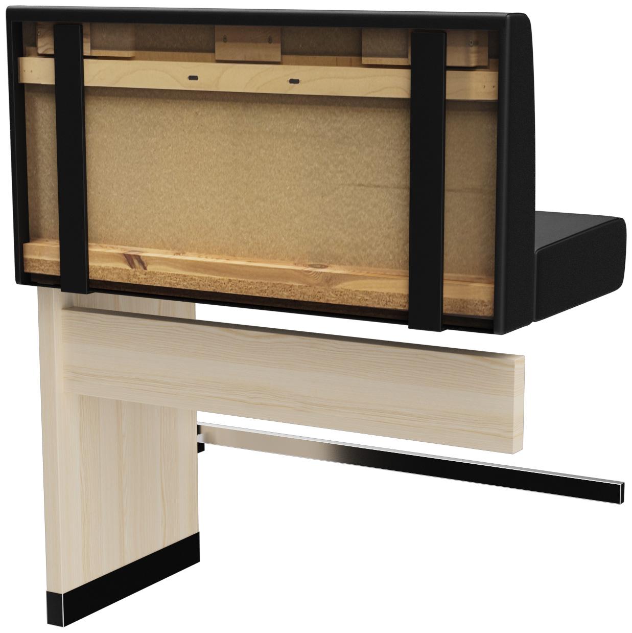 Abbildung Anbau-/Abschlusselement 100 cm H-Line Schrägansicht