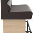 Abbildung Left-hand end element 120 cm Ripple Seitenansicht