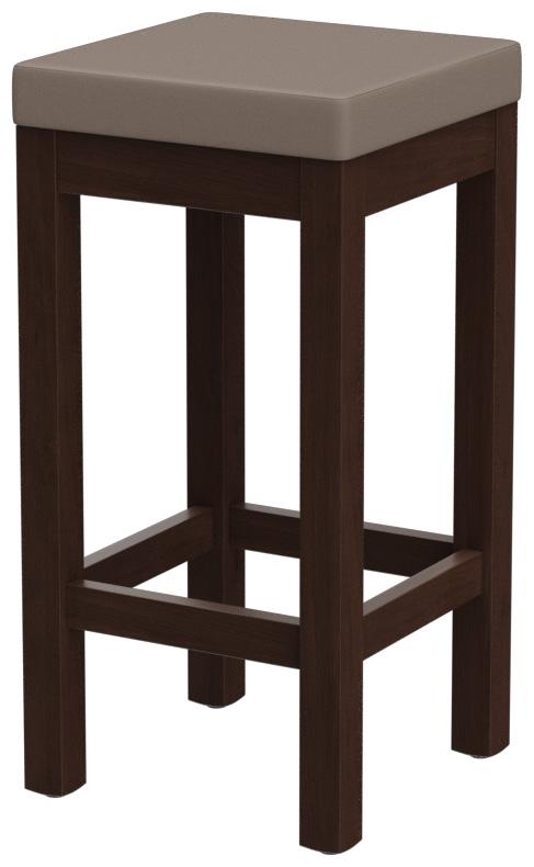 Abbildung halbhoher Hocker Delu Schrägansicht