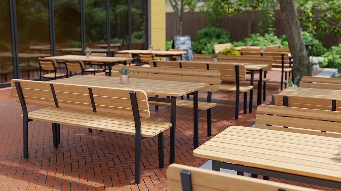 3-seater bench Tadaro