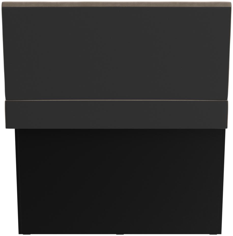 Abbildung Right-hand end element 120cm Ripple Rückansicht
