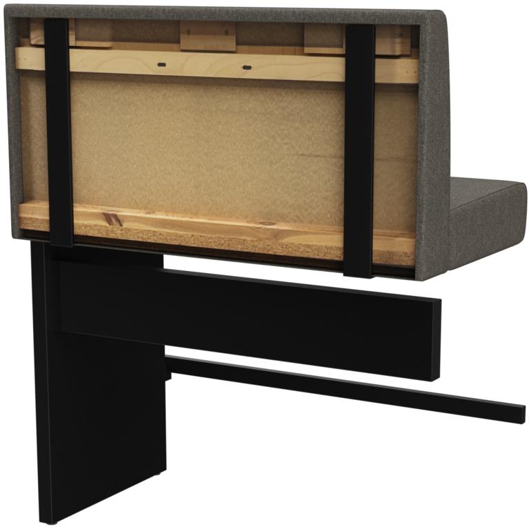 Abbildung Extension/End element 100 cm H-Line Schrägansicht